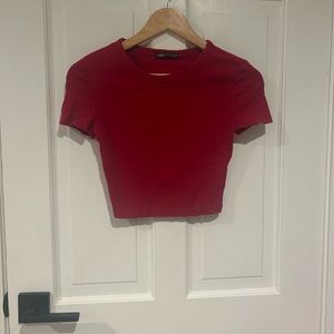 Women’s Red Zara Baby Tee